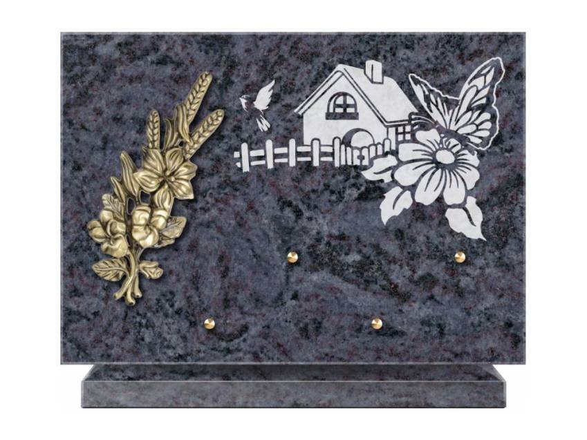 Granite Rectangle Bucolic Plaque.