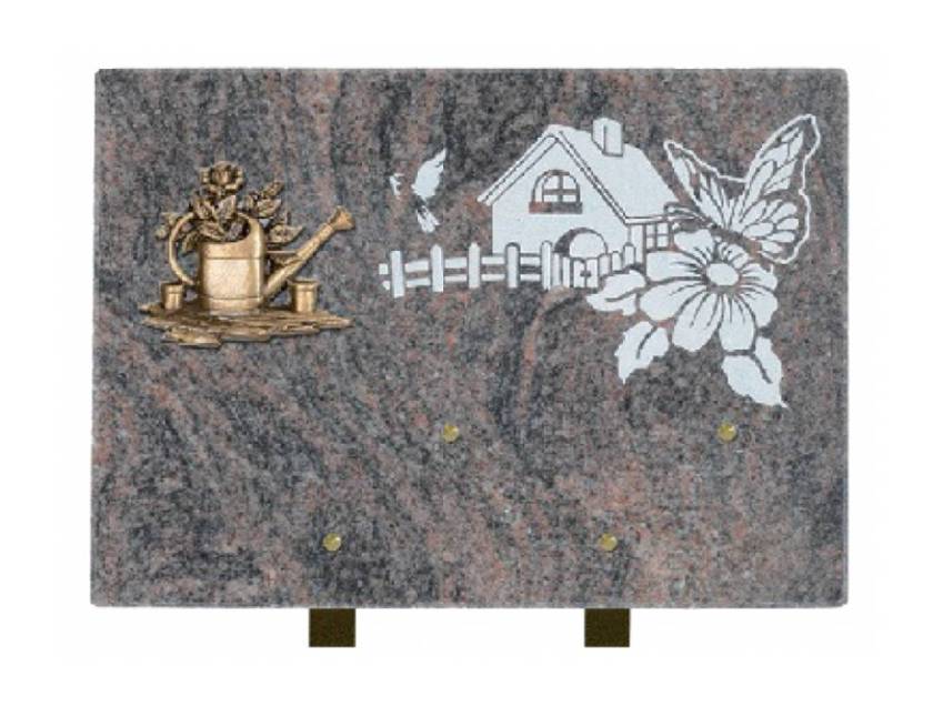 Granite Rectangle Bucolic Plaque.