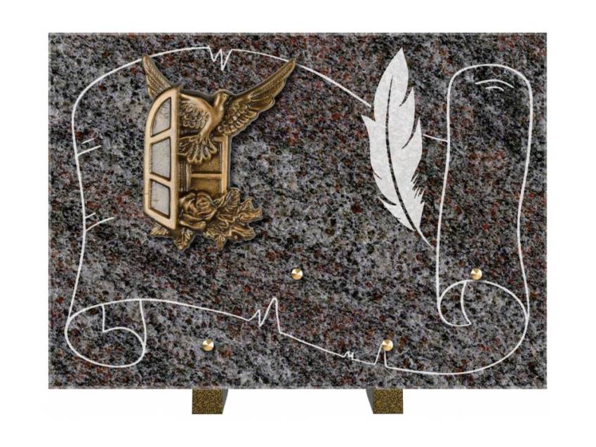 Granite Rectangle Bucolic Plaque.