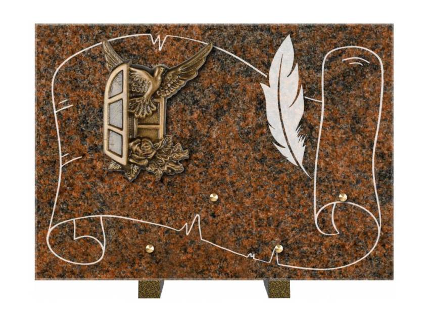 Granite Rectangle Bucolic Plaque.