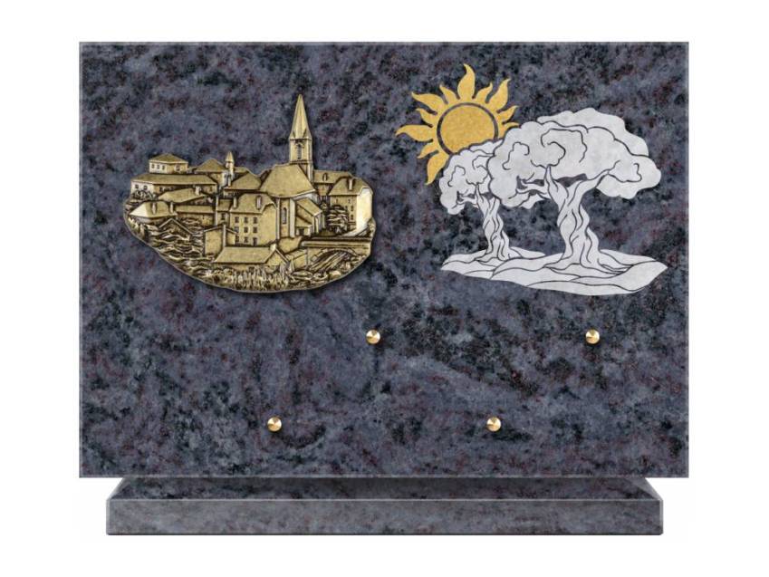 Granite Rectangle Collection Plaque.