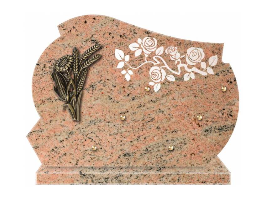 Remarkable handmade granite plaque.