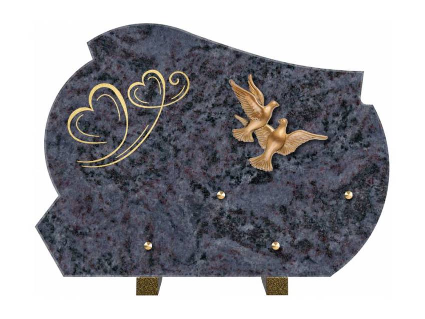 Beautiful artistic granite plaque.