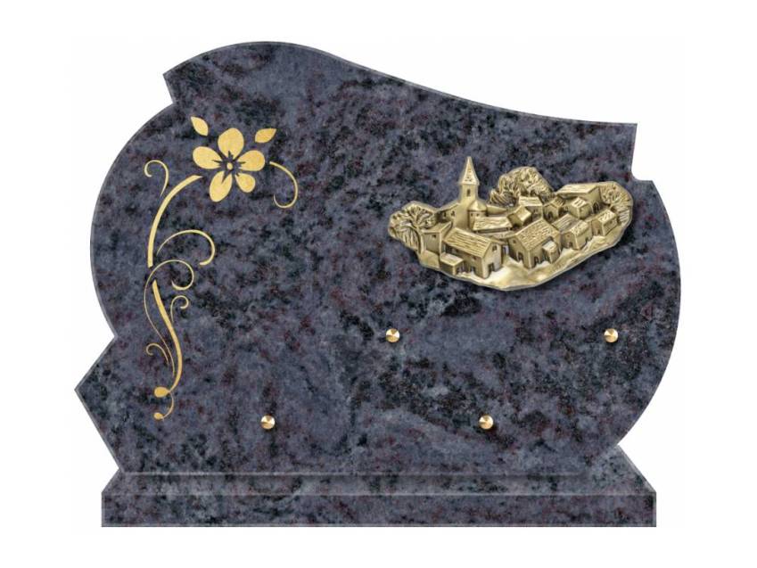 Beautiful artistic granite plaque.