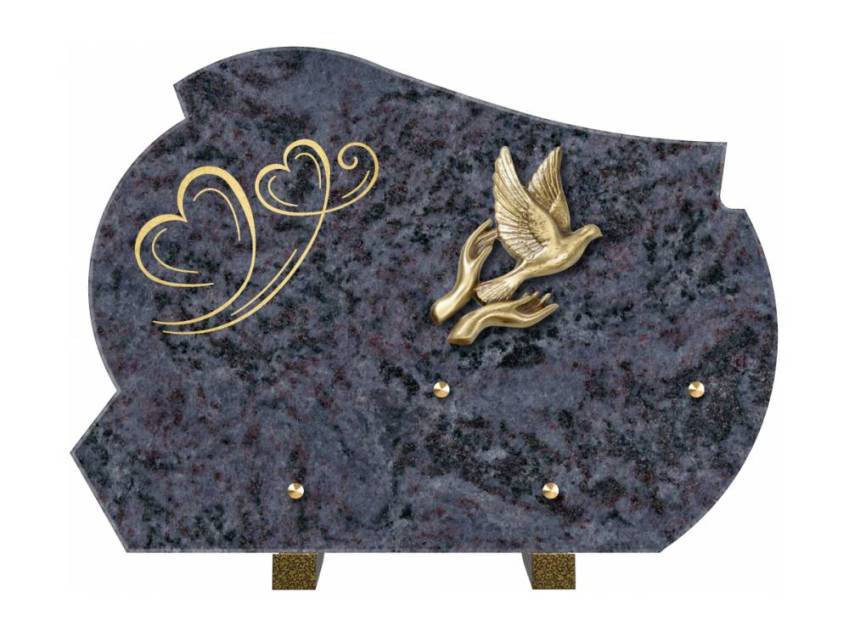 Beautiful artistic granite plaque.