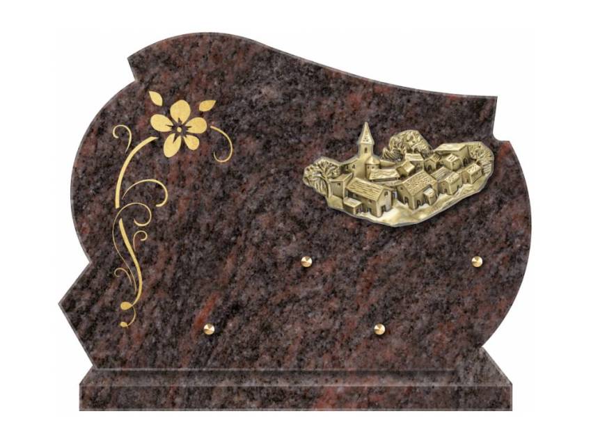 Beautiful artistic granite plaque.