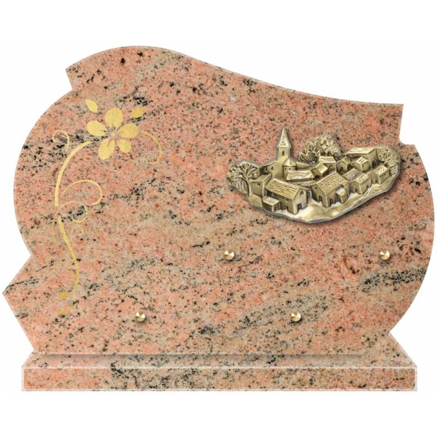 Beautiful artistic granite plaque.