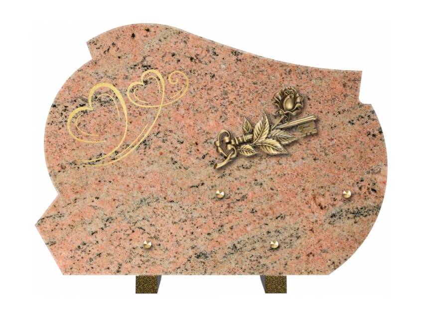 Beautiful artistic granite plaque.