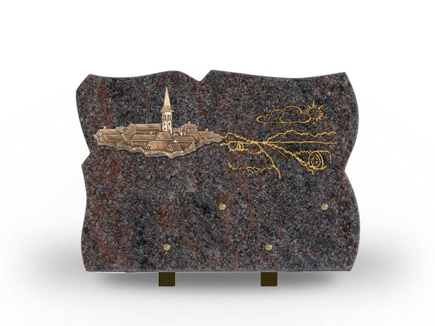 Emotion-shaped Granite Plaque