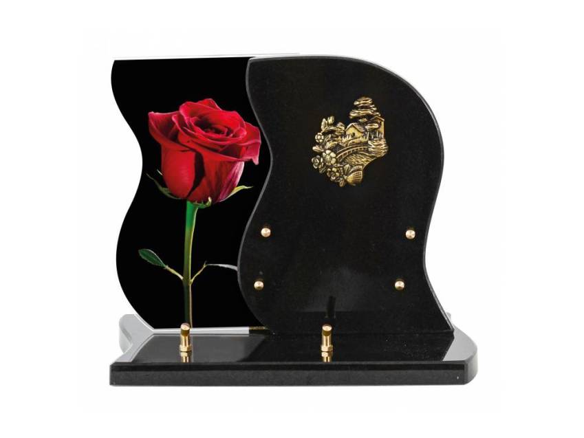 Plaque Granit design romantique