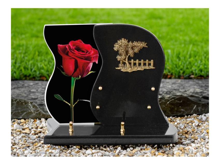 Floratina funeral plaque