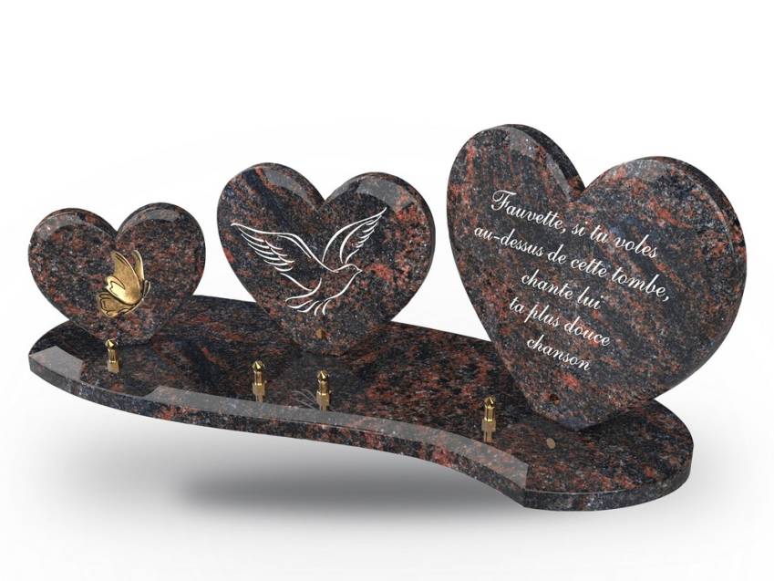 Granite Heart Aesthetic Plaque.