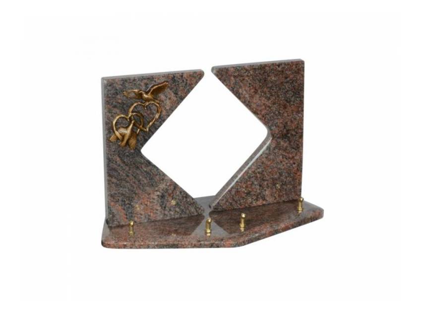 Modern granite ornament plaque.