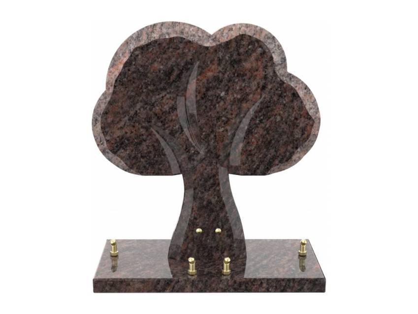 Stylized perpetual granite plaque.