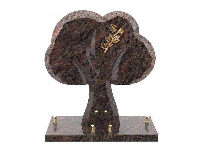 Stylized perpetual granite plaque.