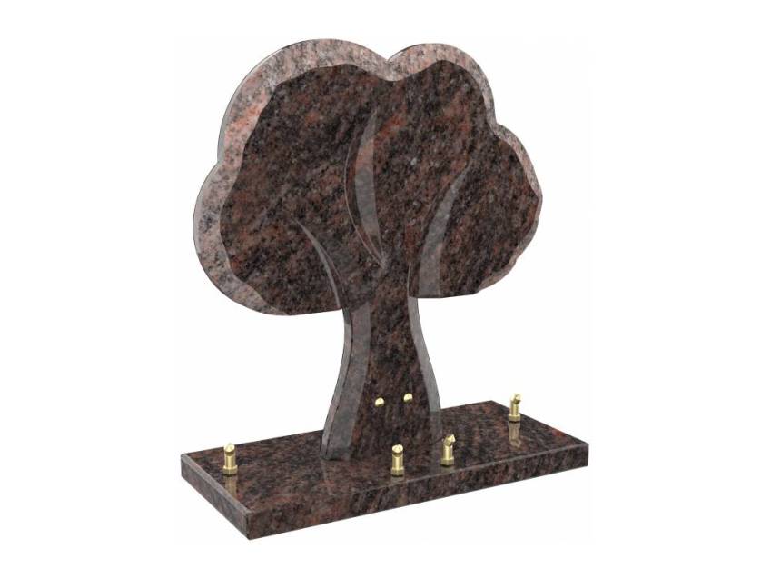 Stylized perpetual granite plaque.