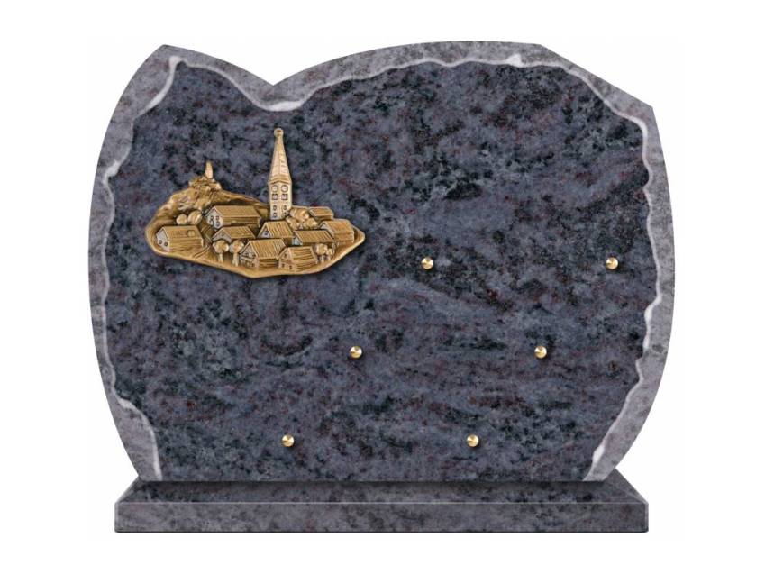 Pretty granite ornament plaque.