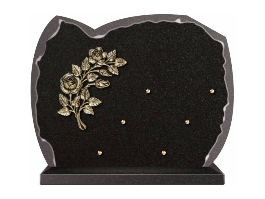 Pretty granite ornament plaque.