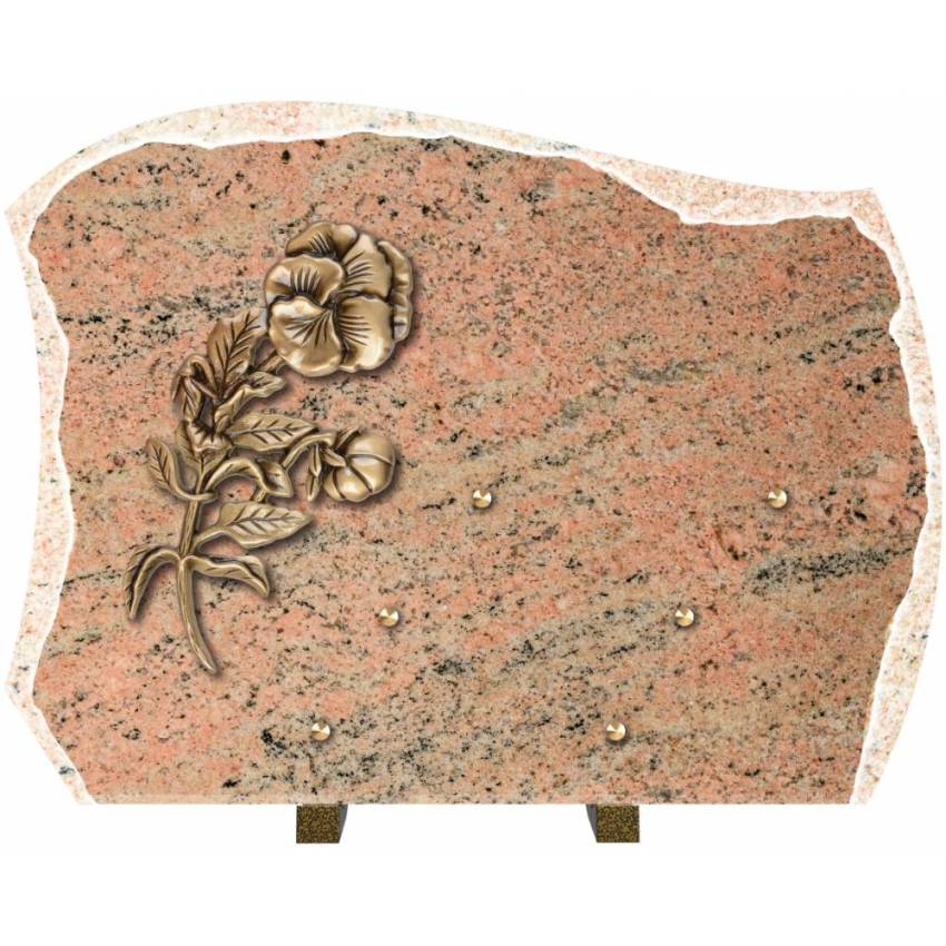 Pretty granite ornament plaque.