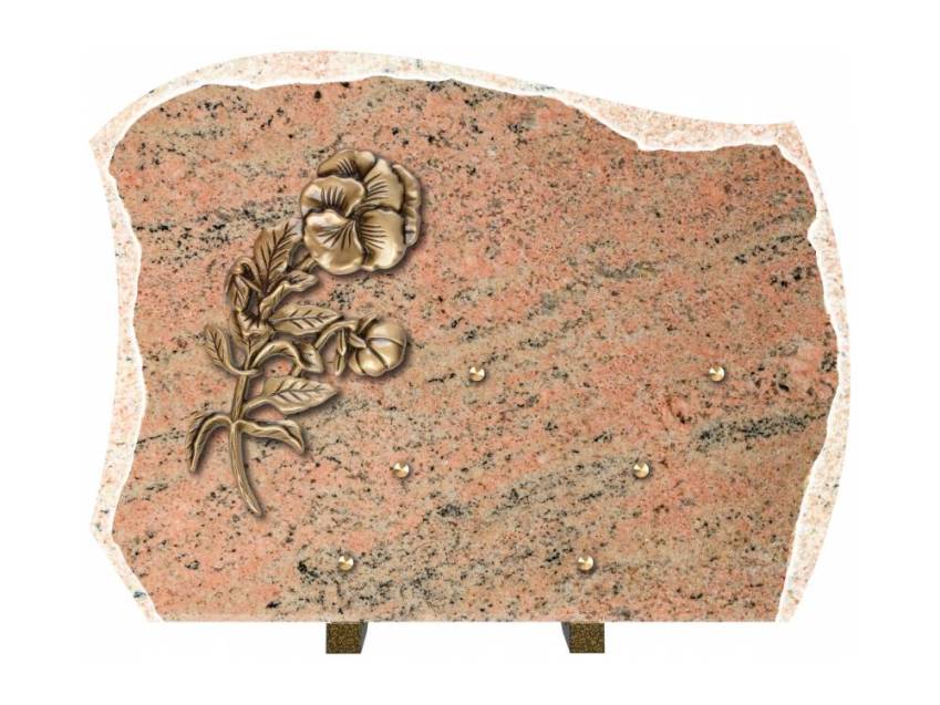 Pretty granite ornament plaque.