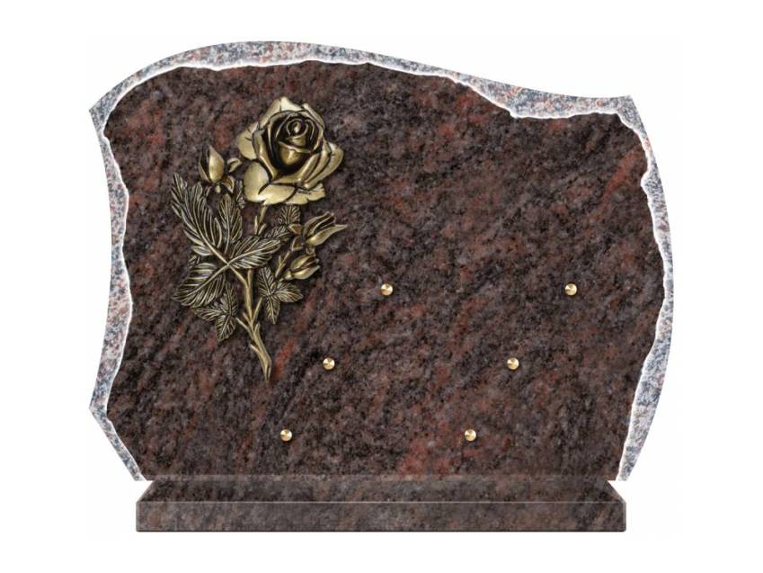 Pretty granite ornament plaque.