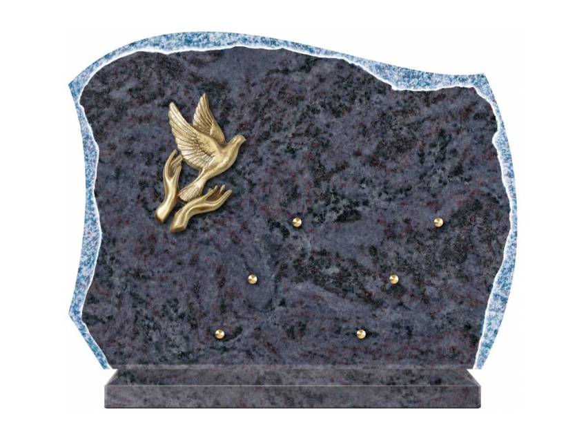 Pretty granite ornament plaque.