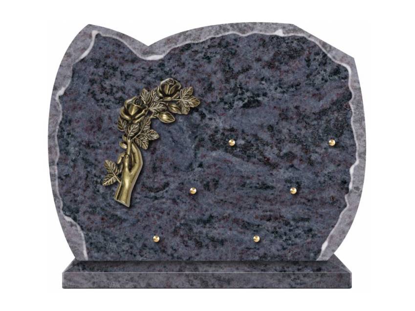 Pretty granite ornament plaque.