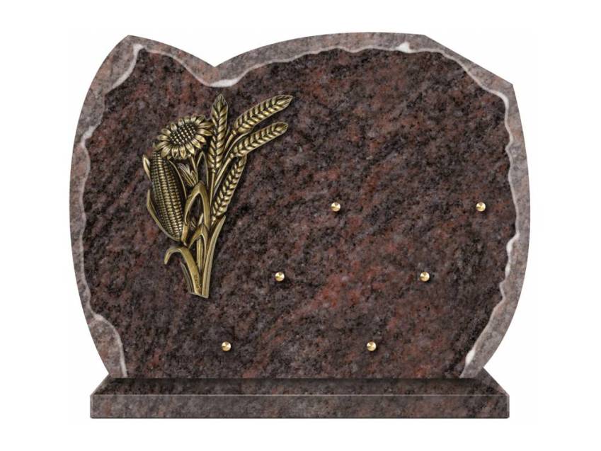 Pretty granite ornament plaque.