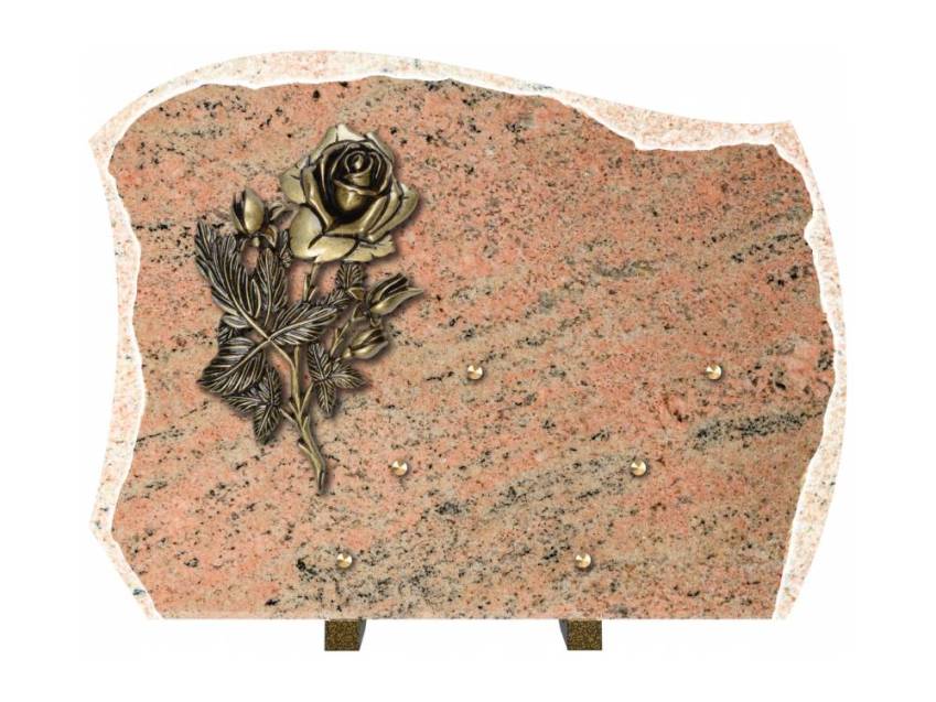 Pretty granite ornament plaque.