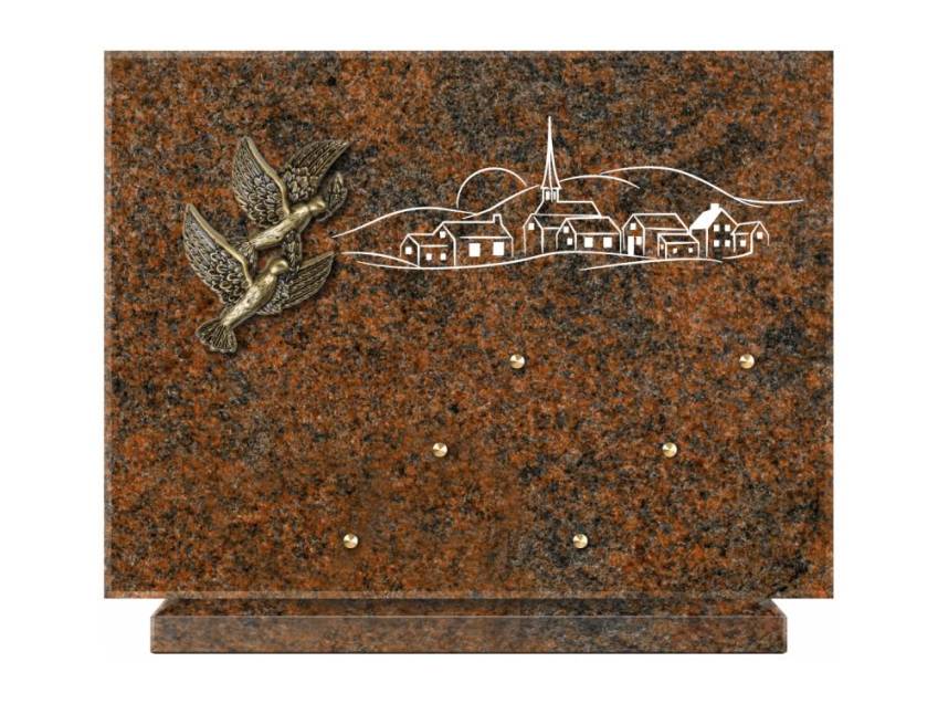 Unique Rectangle Granite Plaque.