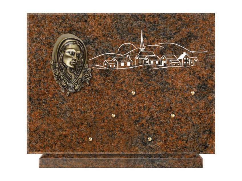 Unique Rectangle Granite Plaque.