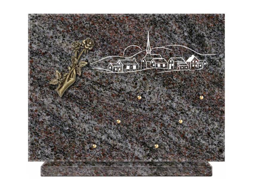 Unique Rectangle Granite Plaque.