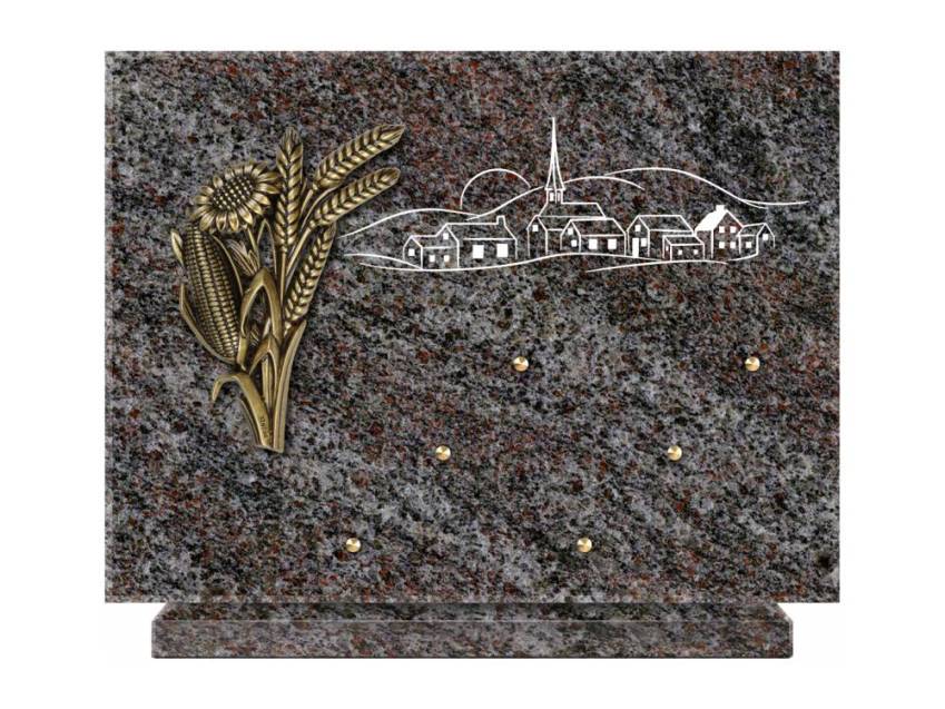 Unique Rectangle Granite Plaque.