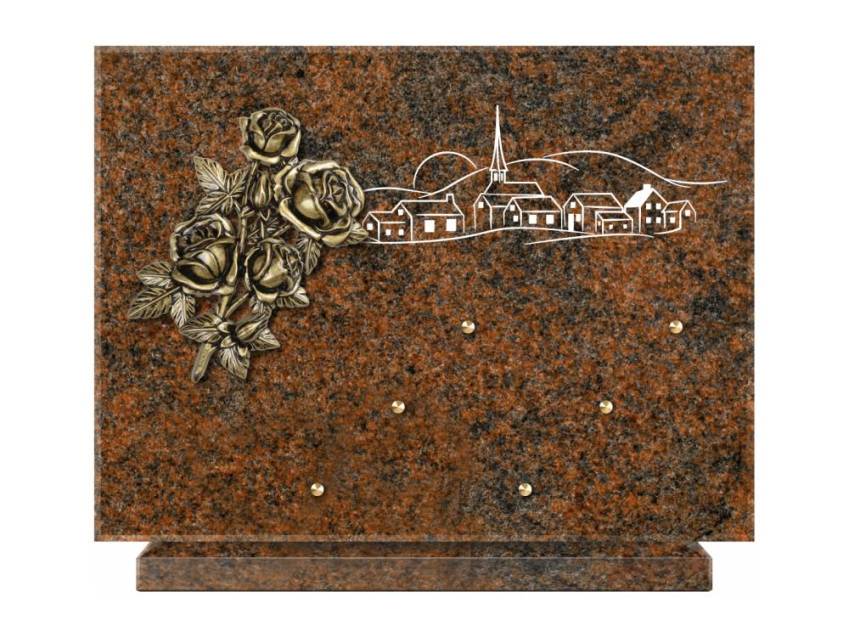 Unique Rectangle Granite Plaque.