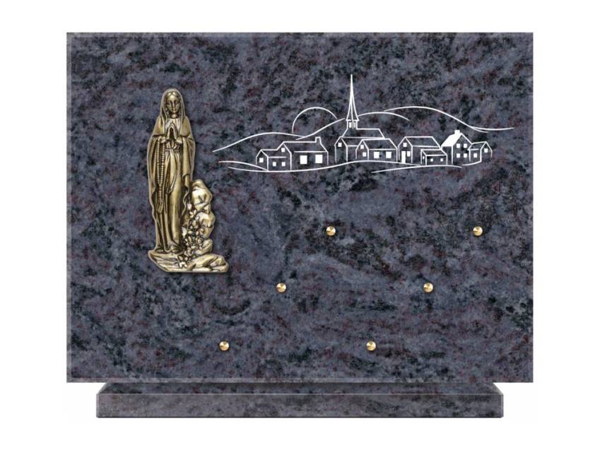 Unique Rectangle Granite Plaque.