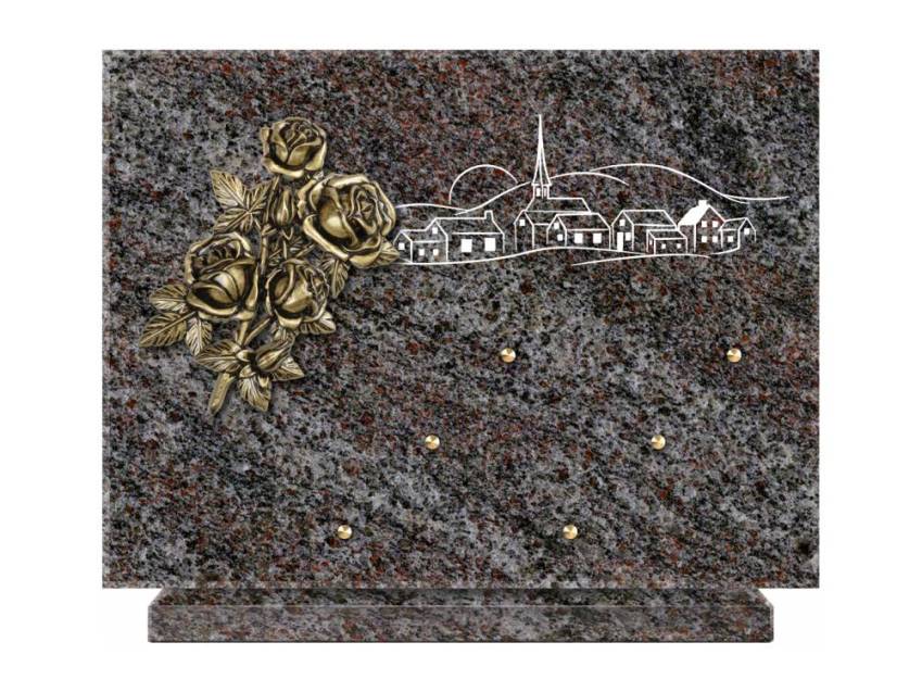 Unique Rectangle Granite Plaque.