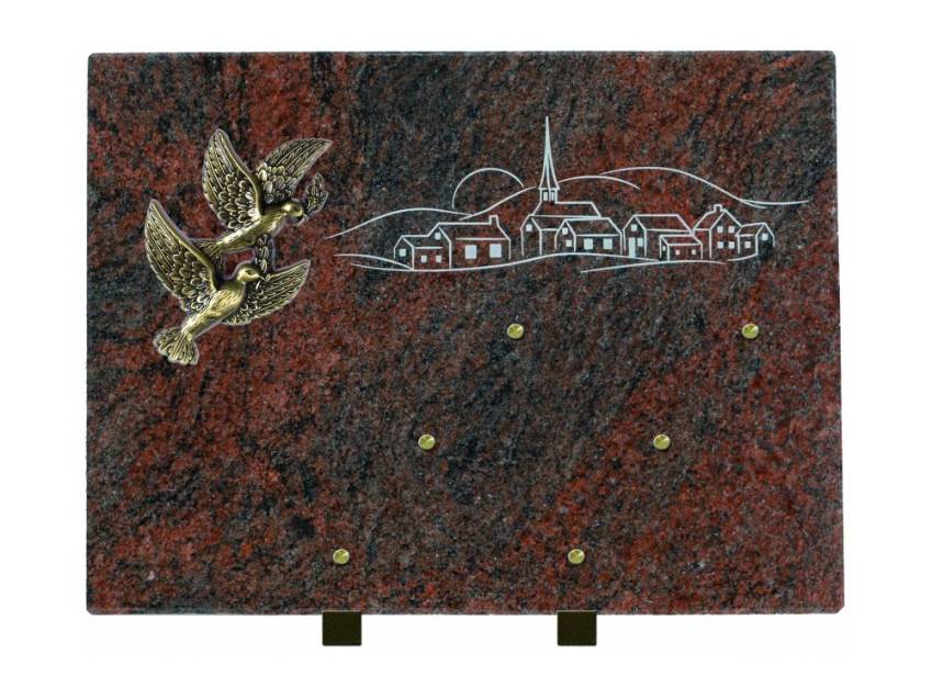 Unique Rectangle Granite Plaque.