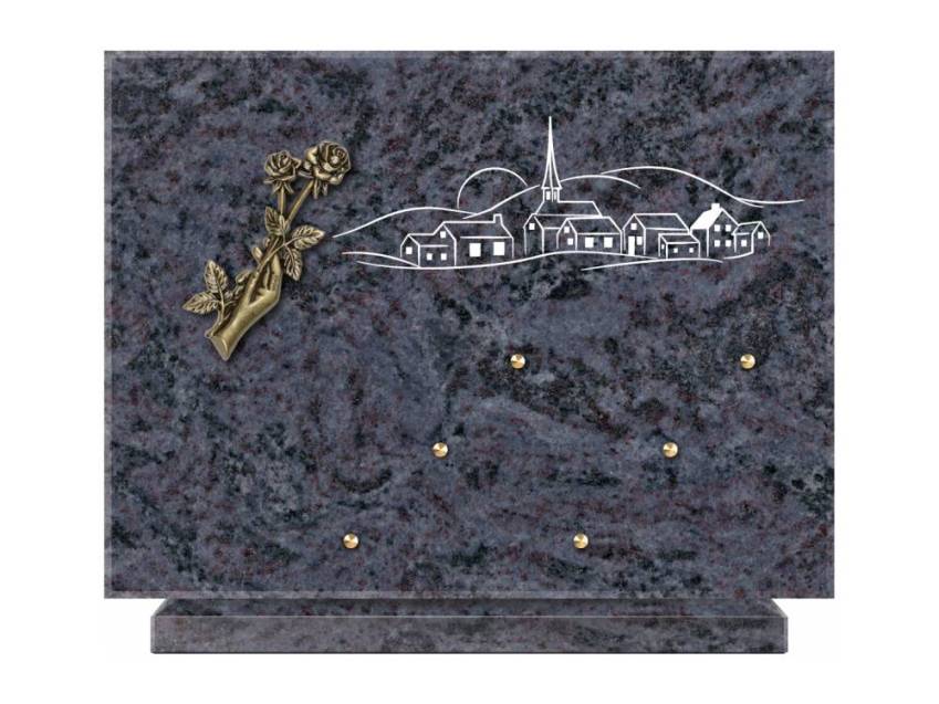 Unique Rectangle Granite Plaque.