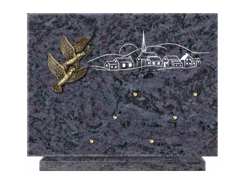 Unique Rectangle Granite Plaque.