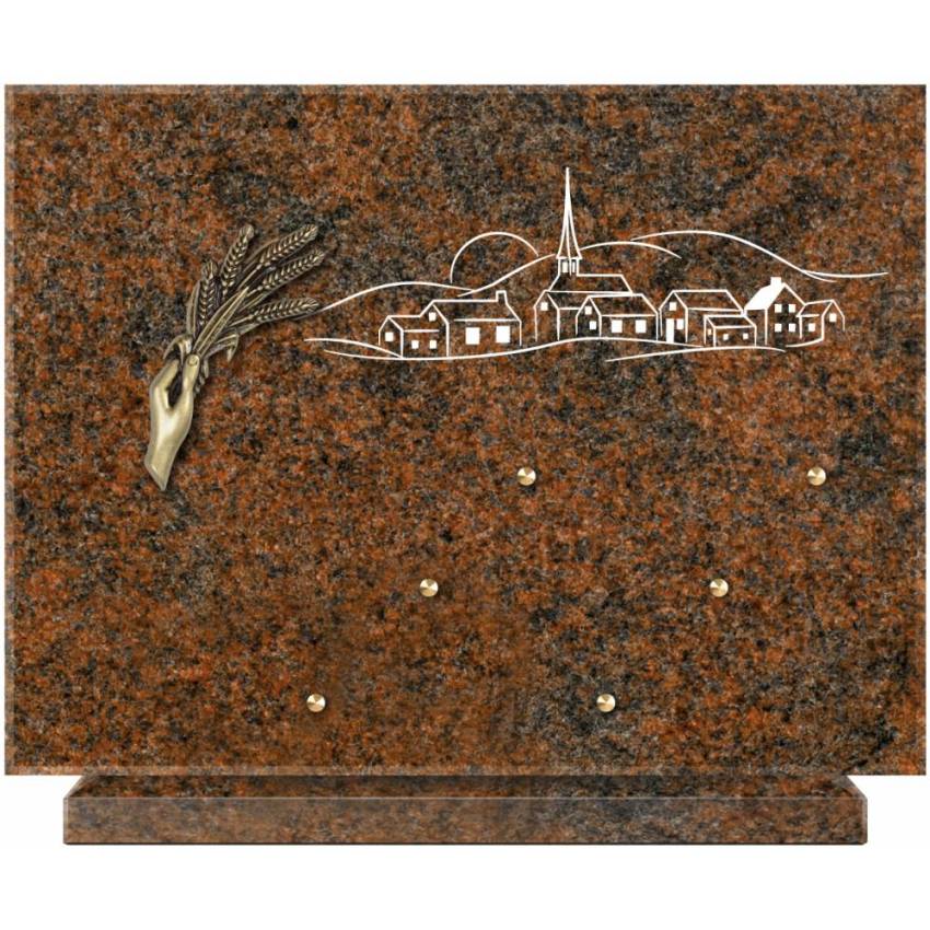 Unique Rectangle Granite Plaque.