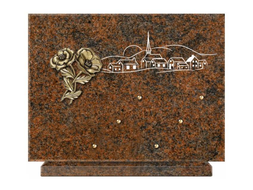 Unique Rectangle Granite Plaque.