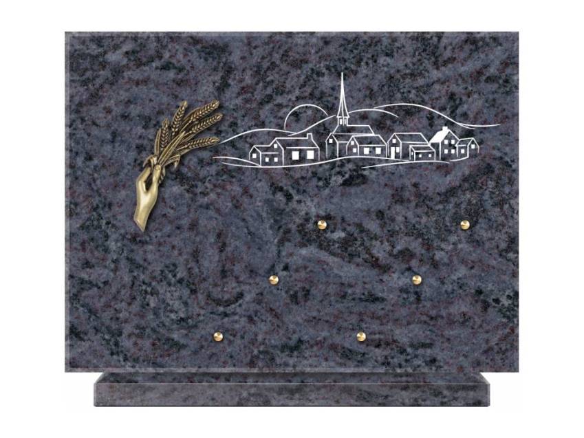 Unique Rectangle Granite Plaque.