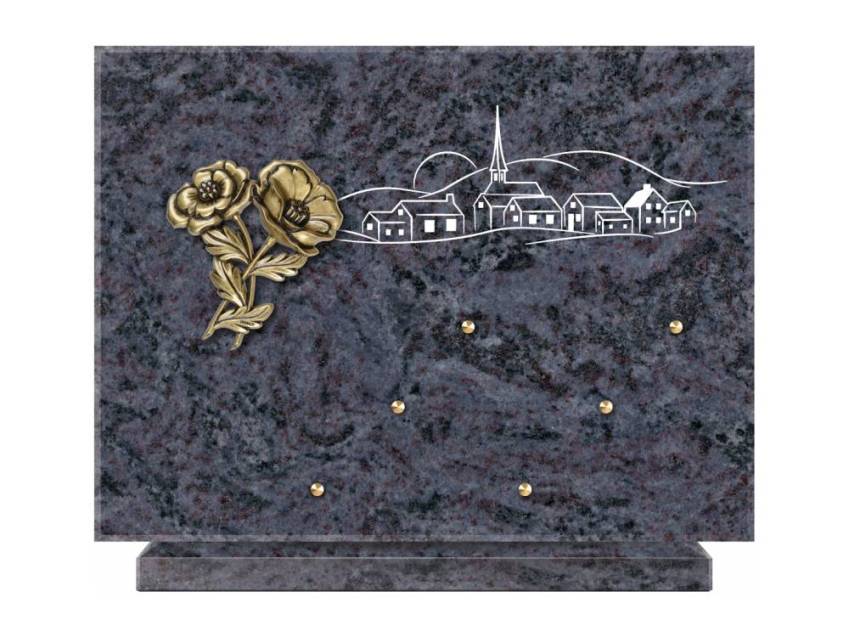 Unique Rectangle Granite Plaque.