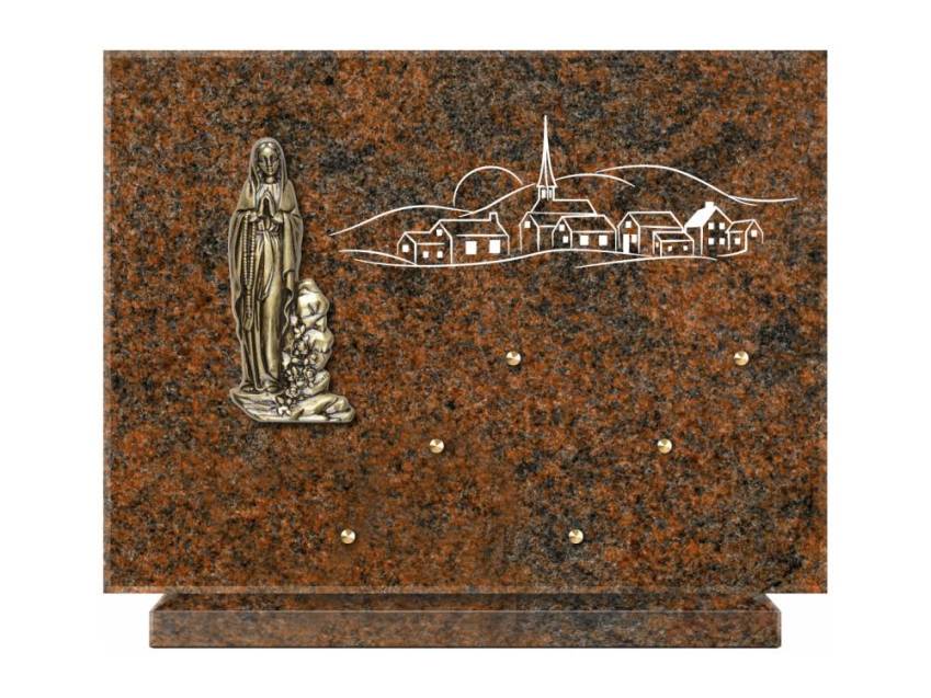 Unique Rectangle Granite Plaque.