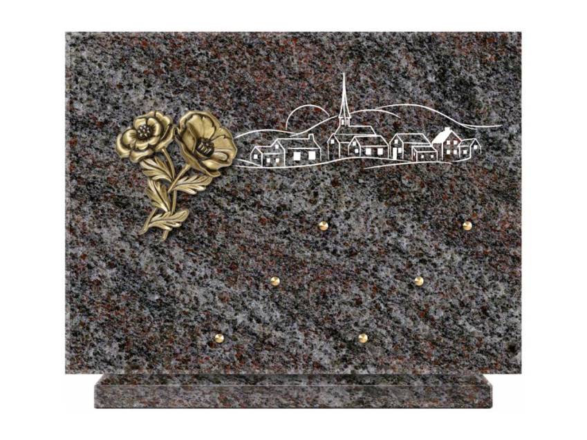 Unique Rectangle Granite Plaque.