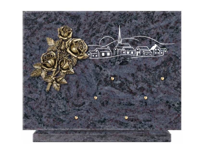 Unique Rectangle Granite Plaque.