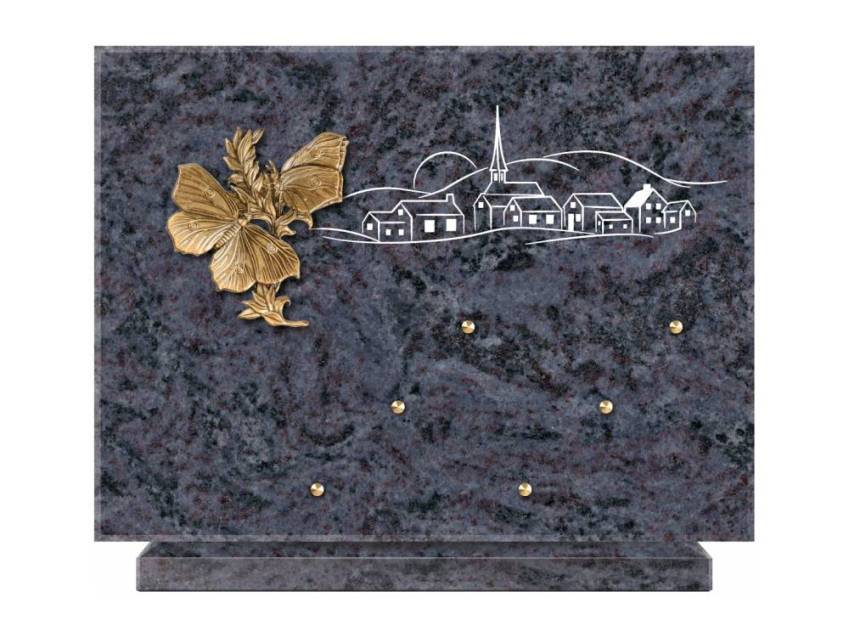 Unique Rectangle Granite Plaque.