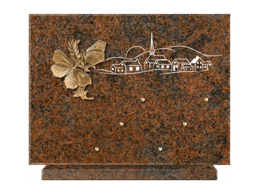 Unique Rectangle Granite Plaque.