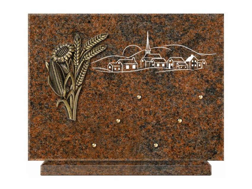 Unique Rectangle Granite Plaque.