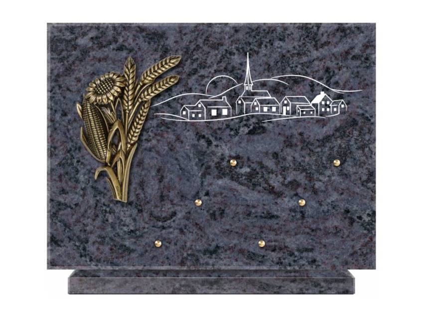 Unique Rectangle Granite Plaque.